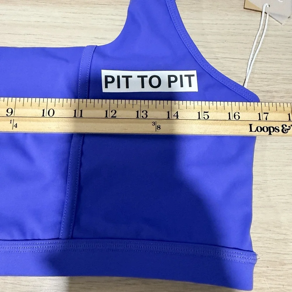 POPFLEX NWT Corset Bra Women's Size 2X Blue Iris Sports Active Athletic